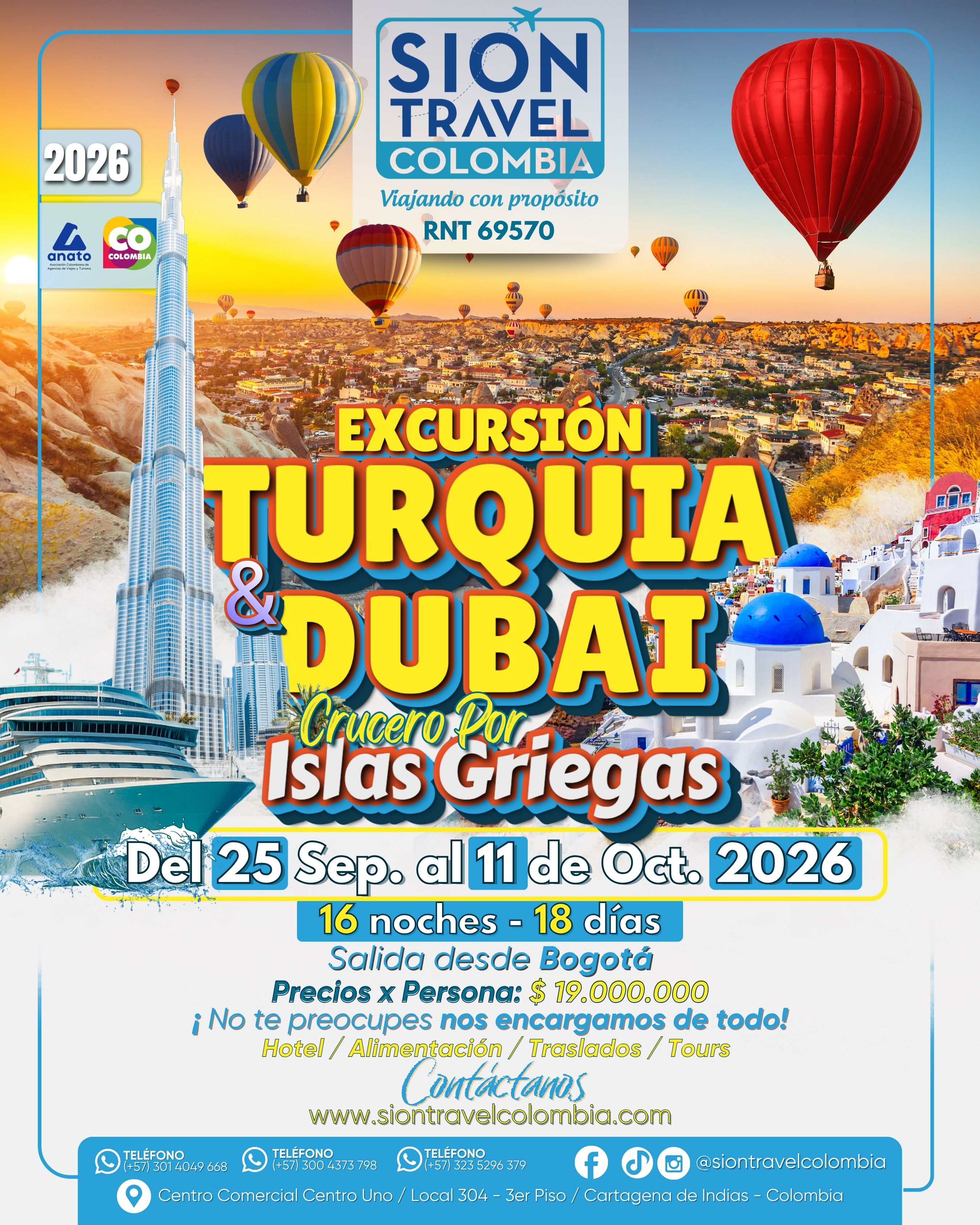 Turquía, Islas Griegas y Dubái